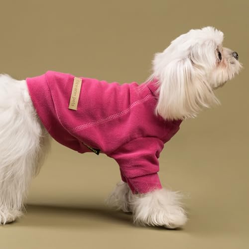 Fitwarm Classic Fleece Dog Sweater, Turtleneck Sweatshirt, Winter Clothes - Small Dogs Girl, Cat Apparel - Pink, Rose, Baby Pink, XS - color: Pink-Rose-Baby Pink, size: X-Small