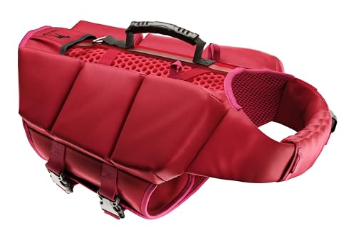 NOAH & PAW Dog Life Jacket, Human Standards Lifejacket Design, Dog Life Vest for Swimming and Boating, 3X Foam Support for Max Floating, Breathable Mesh, Salvavidas para Perros, Size XL - size: XL