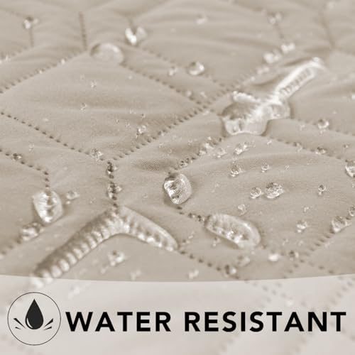 Ameritex Waterproof Dog Bed Cover Pet Blanket for Furniture Bed Couch Sofa Reversible - color: Khaki+khaki, size: 30x53 Inch (Pack of 1)