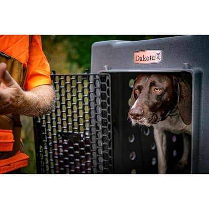 Dakota 283 Crate - Canine Rough and Tough Economy Kennel (Dark Granite, Large) - color: Dark Granite, size: Large