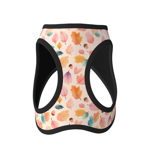 Maple Leaf Autumn Leaves Pet Harness Escape Proof Dog Harness Adjustable Mesh Padded Reflective Dog Vest Harness and Leash Set Medium - color: Style 10, size: Medium