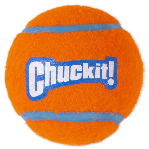 Chuckit! Dog Tennis Ball Dog Toy, Large (3 Inch Diameter) for dogs 60-100lbs, Pack of 1 - size: Large - Pack of 1