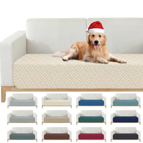 2026 Waterproof Sofa Dog Blanket (30"x53") Comfy Loveseat Couch Mat for Pets with Anti-Slip Back, Universal Incontinence Lightweight Liner Pad for Furniture Car Picnic etc Durable Washable, Beige - color: Beige, size: 30x53 Inch
