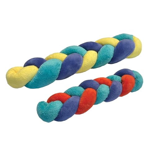 FOUFIT Hide and Seek Knotted Snuffle Stick, Small, Red, 9-12 inches Height - size: Small Red