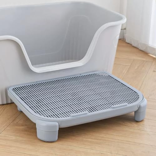 Greywaterproof Cat Mat, 19.69"X15.95"X3.54" Litter Box Mat, Easy Clean, Non-Slip, Urine-Proof Kitty Litter Catcher Mat - color: Grey, size: 3.54" High