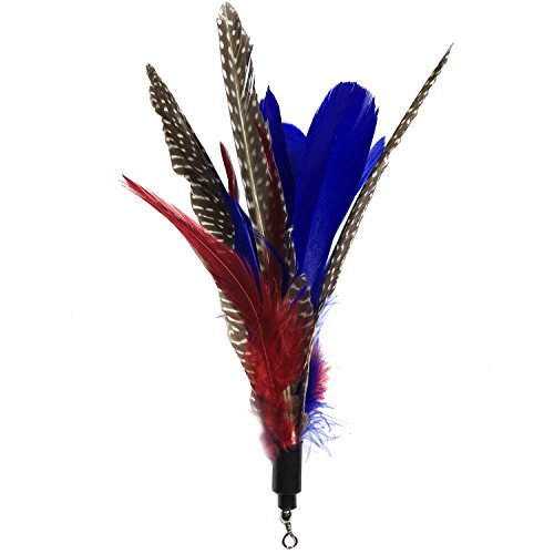 Pet Fit for Life 7 Piece - Plus Bonus - Replacement Feathers and Soft Furry for Interactive Cat and Kitten Toy Wands… - style: 7 Piece Assortment