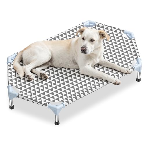 Kuntrust Elevated Outdoor Dog Bed (6 Sided Medium, Triangle) - size: 6 sided Medium