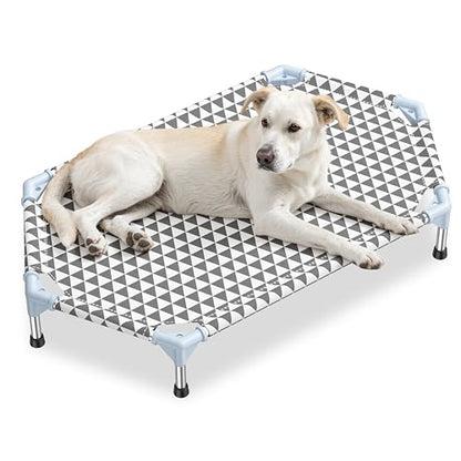 Kuntrust Elevated Outdoor Dog Bed (6 Sided Medium, Triangle) - size: 6 sided Medium
