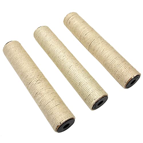Kitty City Cat Furniture Accessories Cat Scratching Post Replacement and Only Compatible with Kitty City Playsets - color: E) 3-Pack Scratching Posts