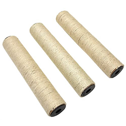 Kitty City Cat Furniture Accessories Cat Scratching Post Replacement and Only Compatible with Kitty City Playsets - color: E) 3-Pack Scratching Posts