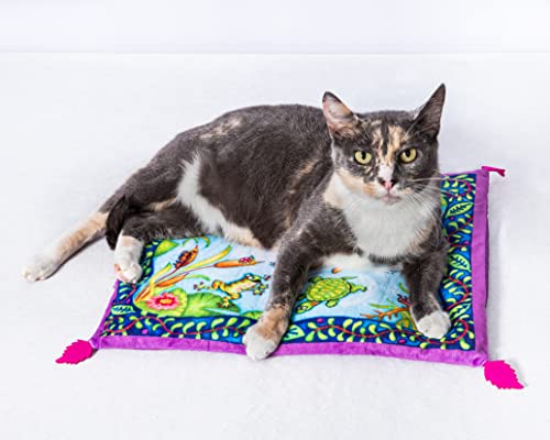 FUZZU Sweet Spot Kitty Carpet with Catnip (Lily Pad) - style: Lily Pad