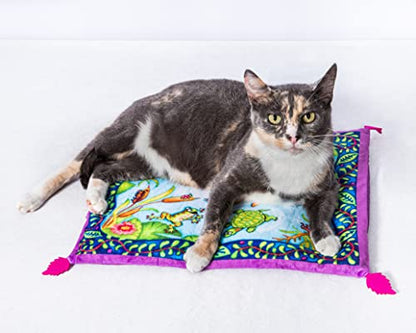 FUZZU Sweet Spot Kitty Carpet with Catnip (Lily Pad) - style: Lily Pad