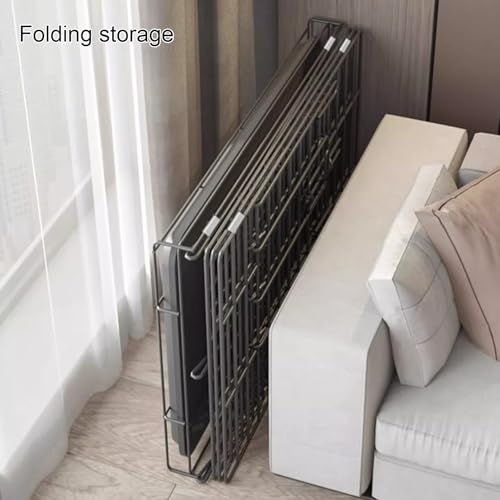 Puppy Crate, Animal cage, pet Playpen, Metal Wire Folding Dog Cage with Removable Tray, Travel Indoor and Outdoor Puppy Playpen, Easy to Carry(Purple,61 * 42 * 50cm)
