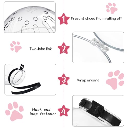 Cat Muzzle for Grooming Kitty Adjustable Hood with Paw Covers Nail Clipper Trimmer Brush Tick Remover Tool Kitten Breathable Anti Bite Muzzles Silicone Anti Scratch Boots for Cats Bathing Shaving
