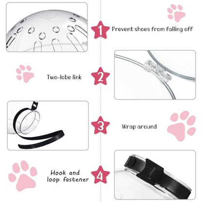 Cat Muzzle for Grooming Kitty Adjustable Hood with Paw Covers Nail Clipper Trimmer Brush Tick Remover Tool Kitten Breathable Anti Bite Muzzles Silicone Anti Scratch Boots for Cats Bathing Shaving
