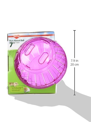 Kaytee 7" Dazzle Run-About Exercise Ball For Pet Hamsters & Gerbils - color: Dazzle, size: 7"