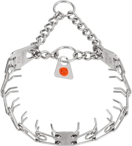 Herm Sprenger 1.5mm Micro Prong Collar for Dog Training | Micro Prong Stainless Steel Ultra-Plus Dog Collar | Training Collar for Extra Small Dogs | Made in Germany - (1.5 mm, (Neck Size Up to 9")) - color: Stainless Steel, size: 1.5 mm x 9.5 in Neck Size