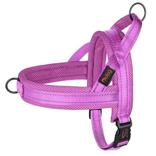 Didog No Pull Dog Harness with Soft Mesh Padded,Reflective & Quick Fit Light Weight Dog Strap Vest Harness,Easy for Walking Training (S:Chest 18-22", Purple) - color: Purple, size: S: Chest 18-22", Fit 19-29 lbs