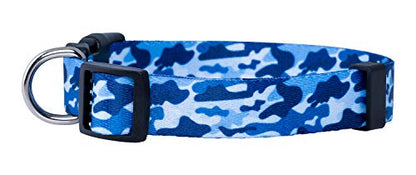 Camo Dog Collar (Small, Blue) - color: Blue, size: Small (Pack of 1)