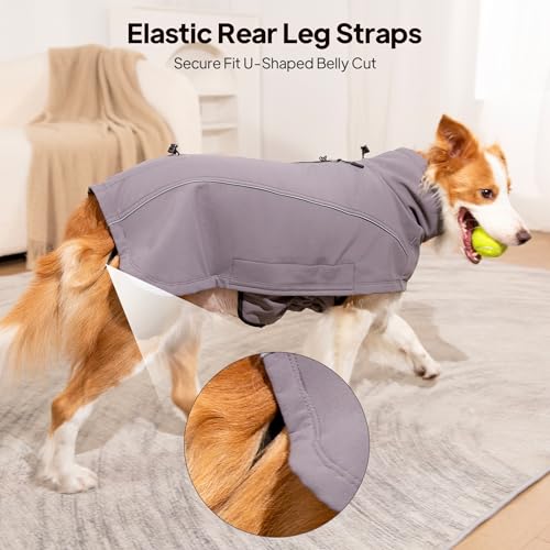 Dog Coat Warm Dog Winter Coat Waterproof Dogs Jacket with Reflective Pet Fleece Vest Zip-Up Cold Weather Coats for Large Dogs Turtleneck Windproof Coats (Pink,Small) - color: Pink, size: Small