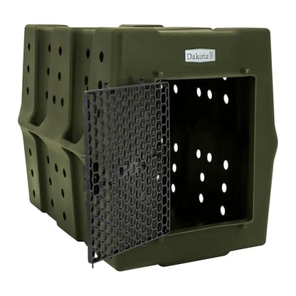 Dakota 283 Crate - Canine Rough and Tough Economy Kennel (Olive, X-Large) - color: Olive, size: X-Large