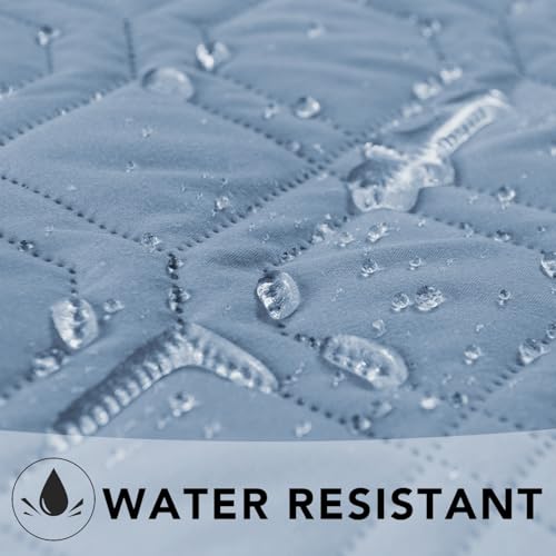 Ameritex Waterproof Dog Bed Cover Pet Blanket for Furniture Bed Couch Sofa Reversible - color: Stoneblue+violetblue, size: 30x53 Inch (Pack of 1)