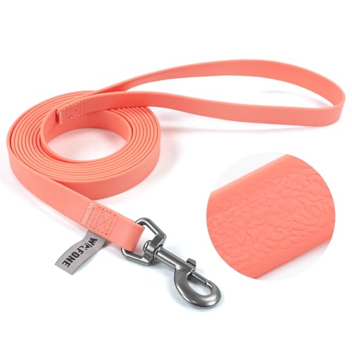 Wolfone 10ft Pale Pink Long Leash - Waterproof Training Dog Leash for Recall, Swimming, Camping, Beach, Hunting, Walking（3m*19mm*2.7mm） - color: Pale Pink, size: 10FT