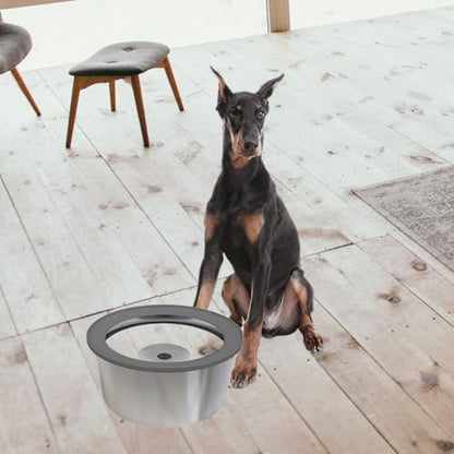Stainless Steel Dog Bowl Spill-Proof Anti-Slip Base Large Breeds 1.6L / 2L / 3L Dishwasher Safe Elevated Dog Bowls - color: 1.6L