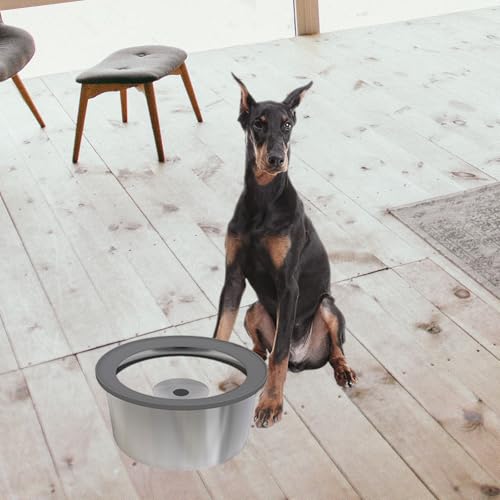 Stainless Steel Dog Bowl Spill-Proof Anti-Slip Base Large Breeds 1.6L / 2L / 3L Dishwasher Safe Elevated Dog Bowls - color: 3L