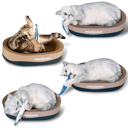 miwoowim 6 PCS Cat Fish Toy Soft and Durable,Cat nip Toy with Catnip Inside, Kicker Toys for Indoor Kitten Exercise,Kitty Teething Chew Toy (6 Sauries)