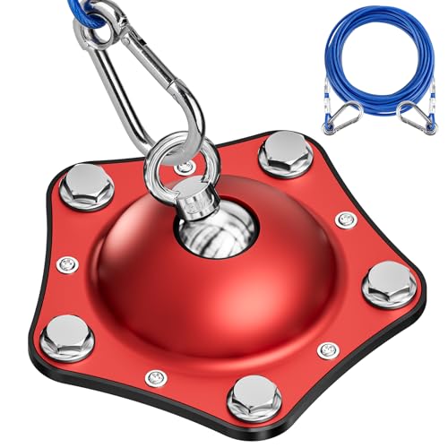 Dog Tie Out Cable and Stake for Outside Camping, 360°Swivel Dog Anchor, with 20FT Heavy Duty Cable,Dog Runner Can Hold Up to 150 LBS Dogs,Suitable for Any Dog Tie Out Cable or Yard Leash - color: red, size: 20FT Cable