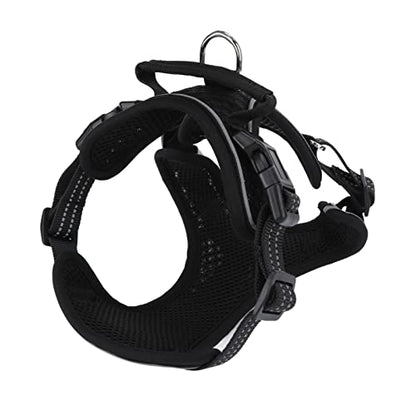 ZJchao Ergonomic Reflective Dog Harness with Breathable Mesh & Cushioned Straps for Small to Large Breeds – Secure, Comfortable Walks