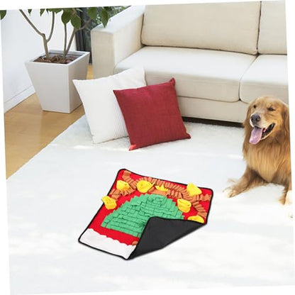 BESPORTBLE Pet Snuffle Mat for Dogs Washable Slow Feeder Multi-Functional Foraging Mat for Sniffing and Training Lint Material for Indoor and Outdoor Use