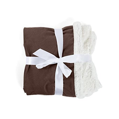 Best Friends by Sheri Premium Self-Warming Ilan Microfiber Faux Fur Pet Throw Blanket 40x50 in Brown - color: Dark Brown