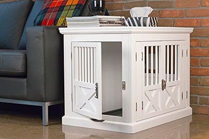 zoovilla Merry Products Triple Door Medium Dog Crate, Color White - color: White