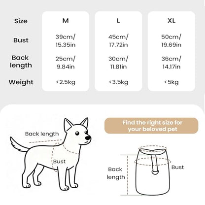 Dog Jacket - Insulated Waterproof Fleece Lined Garment, Outdoor Warmth Shield, Lightweight Secure Fit, Zipper Closure Breathable Fabric Pets Outfit, Hiking Camping Holiday Season Travel - color: Beige M