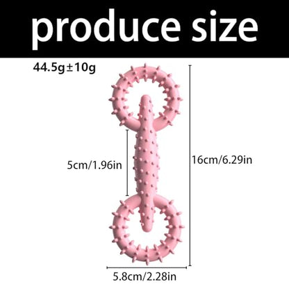 Rubber Dog Chew Toy for Aggressive Chewers, Promotes Teeth Health, Interactive Pet Teeth Cleaning Toy, Pet Enrichment - color: C