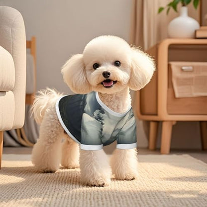 Dog Shirt Mesh Breathable T-Shirt Cloud Forest Dog Clothes Summer Stretchy Pet Clothes Quick Dry Cats Puppy Vest Lightweight Tank Top Pet T-Shirts for Training Hiking - size: Medium