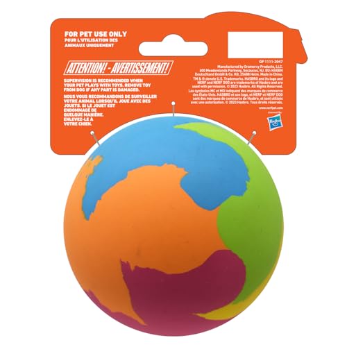 Nerf Dog 3.8in Rubber Super Bounce Ball Dog Toy - Pink/Blue/Green/Orange/Yellow
