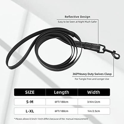 Rhombic Large Dog Harness Soft Padded Adjustable Dog Vest, Reflective Harness with Easy Control Handle - size: Medium