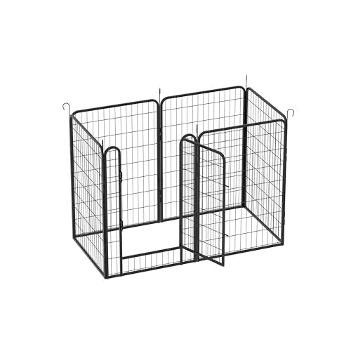 Lafati Heavy Duty Dog Playpen - 6 Panels 40" Tall - Puppy Pen Fence for Indoor Outdoor Large Medium Small Dogs - Foldable Metal Pet Exercise Pen