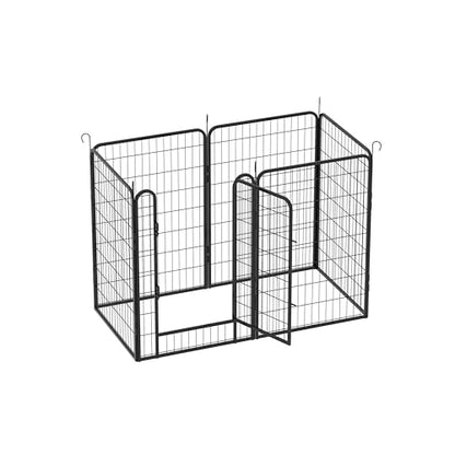 Lafati Heavy Duty Dog Playpen - 6 Panels 40" Tall - Puppy Pen Fence for Indoor Outdoor Large Medium Small Dogs - Foldable Metal Pet Exercise Pen