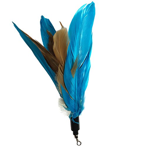 Pet Fit for Life 7 Piece - Plus Bonus - Replacement Feathers and Soft Furry for Interactive Cat and Kitten Toy Wands… - style: 7 Piece Assortment