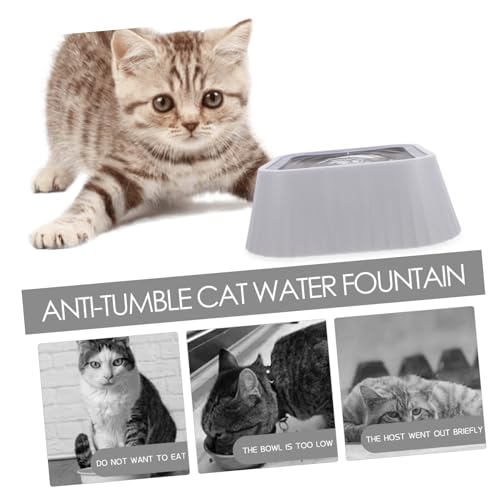 Floating No Spill Water Bowl for Pets Tip Design Slow Feeder Cat and Dog Water Dispenser Large Capacity Outdoor Splash Proof and Easy to Use