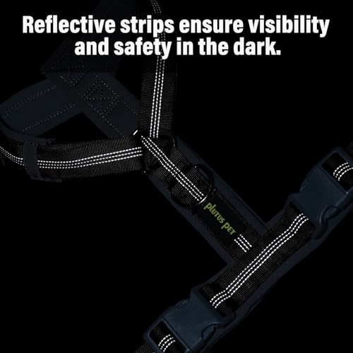 Plutus Pet No Pull Dog Harness, Adjustable Nylon Harness with Soft Padding, Reflective and Heavy Duty Dog Harness for Small, Medium, Large Dogs(Ranger Green, S) - color: Ranger Green, size: S