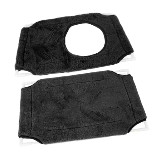 Cat Window Perch, Double Layer Suction Cup Hammock, Fits Most Windows, Suitable for Fat Cats, Cozy Pads Included, Easy Installation, 360° Sunbathing View with Removable Cover, - color: Double Layer Black