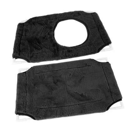 Cat Window Perch, Double Layer Suction Cup Hammock, Fits Most Windows, Suitable for Fat Cats, Cozy Pads Included, Easy Installation, 360° Sunbathing View with Removable Cover, - color: Double Layer Black