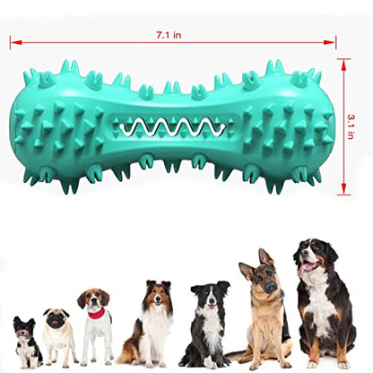 Carllg Puppy Teething Chew Toys, Dog Toys for Aggressive Chewers, Indestructible Tough Durable Toothbrush Toys, Squeaky Interactive Dog Toy for Small Medium Large Breed