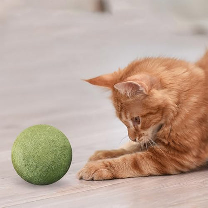Catnip Balls for Cats - 3 inches Diameter Catnip Ball, Interactive Cat Toy for Indoor Cats, Cat Nip Licking Balls - size: 3 inch