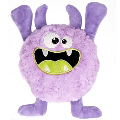 Plush Squeaky Dog Toy, Crinkle Stuffed Dog Toy Keep Them Busy Tug of War Birthday Dog Chew Toy for Small Medium Large Dogs (Purple) - color: Purple
